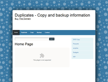 Tablet Screenshot of duplicates.org